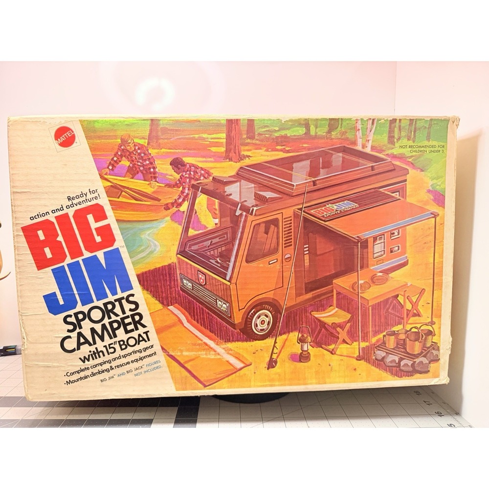 Vintage 1972 Mattel Big Jim Camper W/Accessories See Pics For What's Included